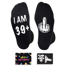 Zmart 40th Birthday Gifts for Men Women - 40 Year Old Socks, 40 Birthday Gift Ideas for Woman Man 1985