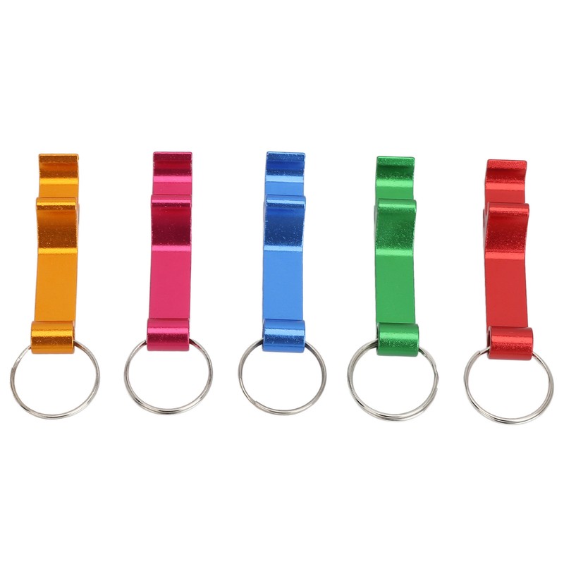 100pcs Bottle Opener Keychain Colorful Aluminum Alloy Can Opener Key