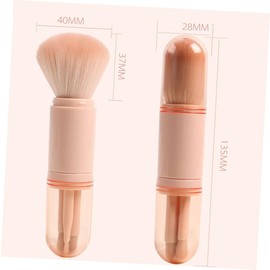 Beavorty Telescopic Makeup Brush Set Portable Cosmetics Brush for Women All Purpose Powder Makeup Tool Kit for Daily Use