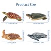 TOYMANY Set of 6 Turtle Figurines Realistic Turtle Animal Figures