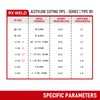 RX WELD 2-3-101 Acetylene Cutting Torch Tips, Fit V-Style Light/Medium