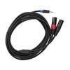 3.5mm Stereo Male to Dual 2 XLR Male Plug Connector