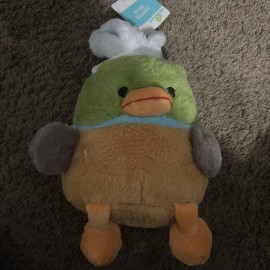 WAY TO CELEBRATE NEW, EASTER DUCK WITH BUNNY EARS 11" PLUSH