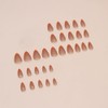 24Pcs Fall Tip Press on Nails Short Almond - ZWENJIE