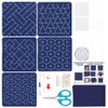 ORIGACH 5 Set DIY Sashiko Coaster Kit, Coaster Making Kit
