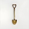 Miniature Gold Shovel Spoon Set 2-Pack Groundbreaking Spade & Square