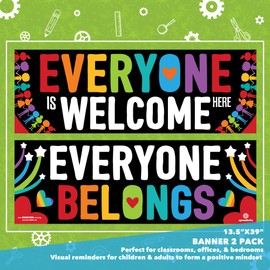 Sproutbrite Classroom Decorations - Welcome Banner and Poster for Teachers - Bulletin Board and Wall Decor for Pre School, Elementary and Middle School