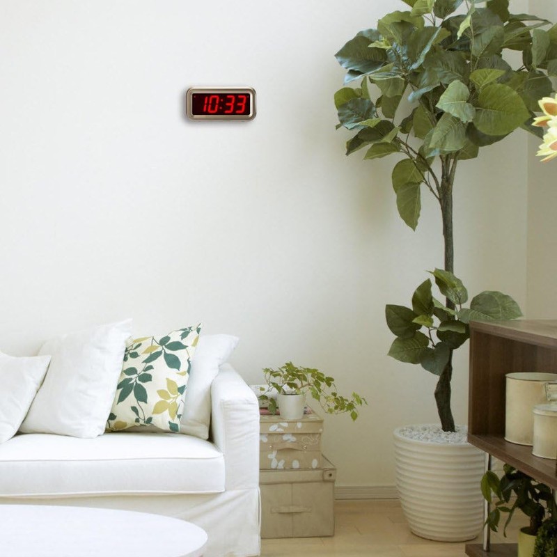 Timegyro Alarm Clock for Bedrooms, LED Digital Clock Battery Operated