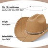 SAJUZEN Cowboy Hats for Women and Men with Wide Brim