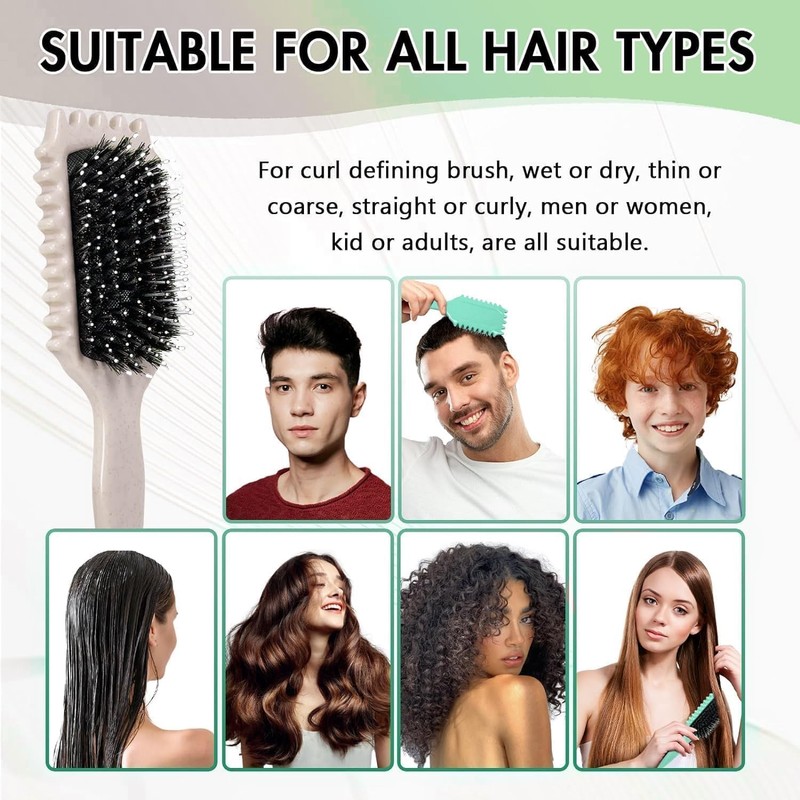SOZOMO Cepillo para rizos, Cepillo Para Cabello Rizado Para Mujeres,cepillo