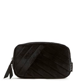 Velvet Mini Belt Bag Sling Crossbody, Black