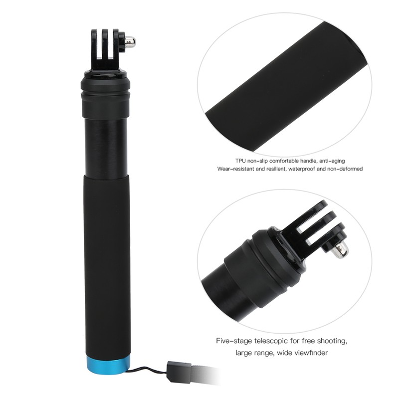 TELESIN Selfie Stick Telescopic Link Mini Tripod Mobile Phone Clip