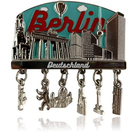 Metal Magnet Berlin | Typical Capital Souvenir | Refrigerator Magnet | Designed in Germany