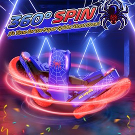 DEERC Spider Remote Control Car - Mini RC Stunt Car, Double-Sided, 360° Rotation, 4 Wheels, RC Off-Road Vehicle, 2.4 GHz, Indoor/Outdoor Toy Car for Boys