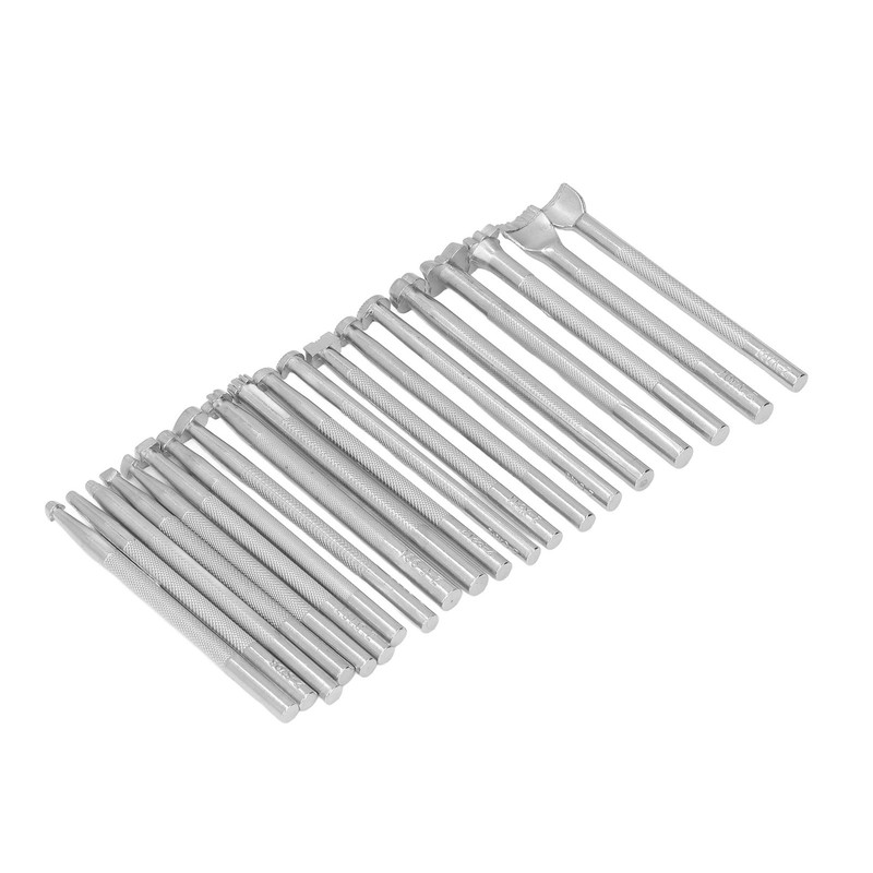 20Pcs Leather Stamping Tools Different Patterns High Hardness Anti Rust
