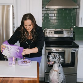 Bundle x Joy Vibrant Gut-Friendly Wild-Caught Salmon Flavor Dry Dog Food, 4 lb B