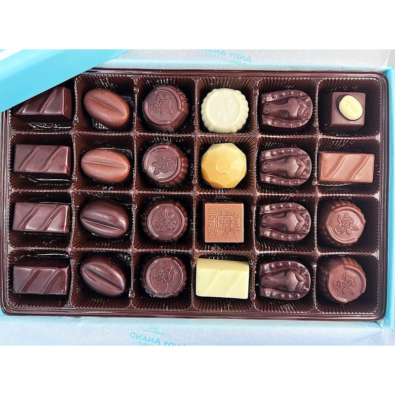 Andy Anand Sugar Free Belgian Chocolate Truffles 16 Pieces, Ship