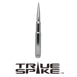 TRUE SPIKE BILLET 9" LONG FAT BULLET ANTENNA SILVER FOR FORD PICK UP TRUCK SUV