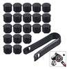 iwobi Pack of 20 19 mm Car Wheel Bolt Caps