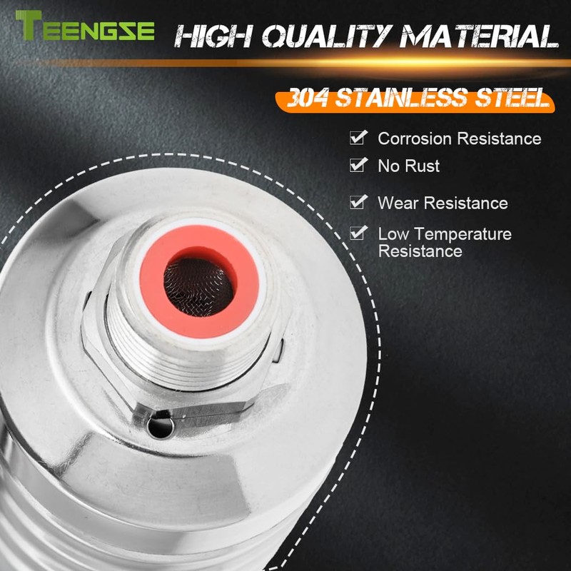 Teengse 2Pcs Automatic Water Level Control Float Valve 304 Stainless