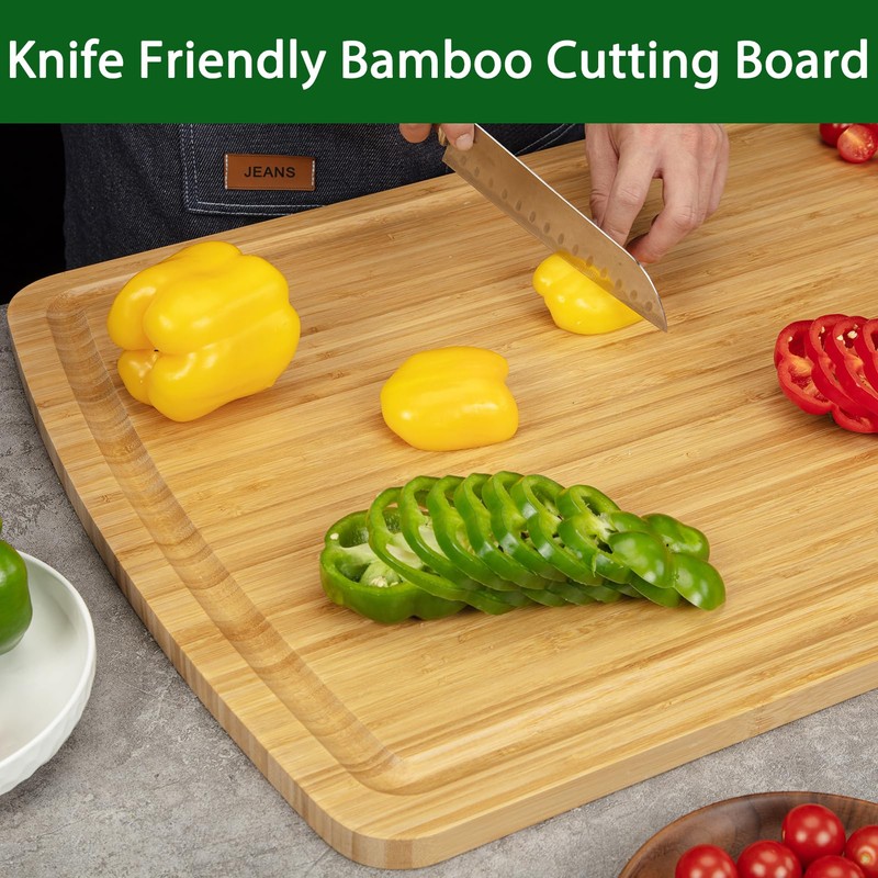 GarveeHome 30 x 20 Extra Large Cutting Board, Bamboo Stove