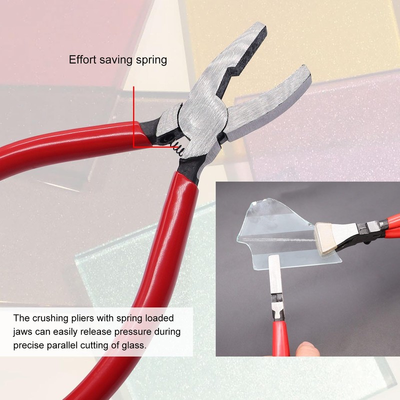 weideer 10pcs Heavy Duty Glass Running Pliers Breaker Grozer Pliers