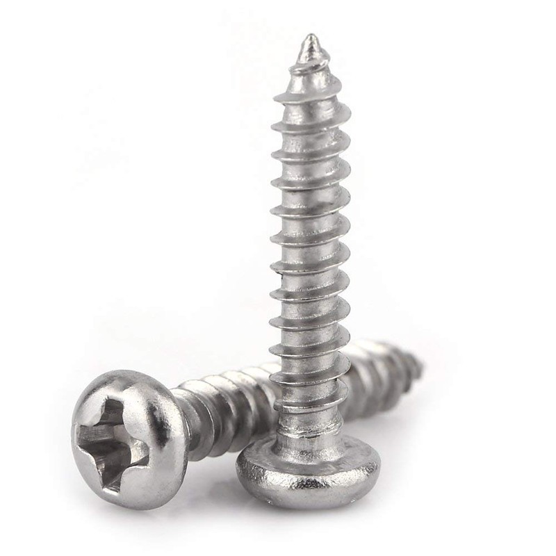 200pcs M3 Tornillos Autorroscante de 304 Acero Inoxidable Tornillos de
