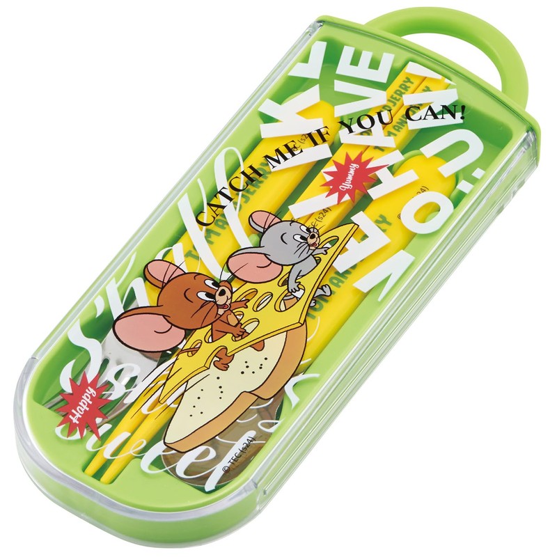 Skater EAT TACC2AG Children's Lunch Box Trio Set, Chopsticks, Spoon