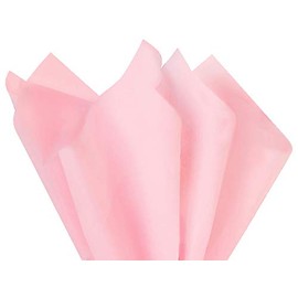 Light Pink Tissue Paper Squares, Bulk 24 Sheets, Premium Gift Wrap and Art Supplies for Birthdays, Holidays, or Presents by Feronia packaging, Large 20 Inch x 30 Inch