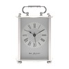 Widdop Carriage Clock in Aluminium Casing with Roman Numeral Dial