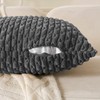 Cozoomy Set of 4 Dark Grey Decorative Throw Pillow Covers