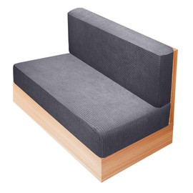 UCandy RV Dinette Cushion Covers Camper Cushion Slipcover Stretch Sofa Chair Cover Furniture Protector for RV Camper Car Bench Backrest Covers & Bench Covers (Gray, 1 Set)
