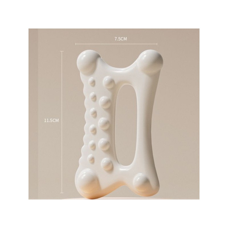 세라믹 다용도 하체 얼굴 손 셀프 지압 마사지기 괄사 Ceramic