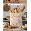 Beeswax Bread Bags, 2 Pack Reusable Bread Bags, Sourdough Bread