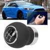 5 Speed Gear Shift Knob Genuine Leather Shifter Stick with