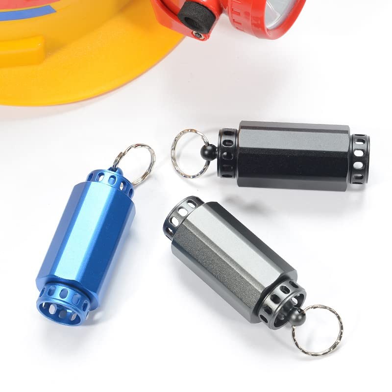 Pill Seal Container Aluminum Alloy Pill Container Waterproof Emergency Medical