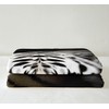 Women Tiger Fleece Blanket for Sofa Couch Black White Wild