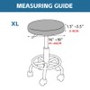 Shukii Bar Stool Covers 2 Pack - Soft Round Slipcover