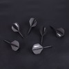 CyeeLife 6 Packs Integrated Dart Flights and Shafts,one Piece Accessory-Black