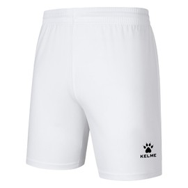 Kelme Soccer Game Pants, Half Length, Sweat Absorbent, Quick Drying, Practice Shorts, white