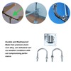 Antenna Mast Pipe Mount Stable Support Flexible Adjustment Aluminum Alloy