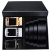 Barry.Wang Ratchet Belt 3 Buckles Gift Set Mens Belts Grain