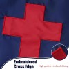 Embroidered Large Christian Flag 6x10 Ft Heavy Duty Waterproof Polyester