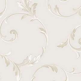 Manhattan Comfort NWIM36417 Greenacres Decorative Home Wallpaper, Light Beige