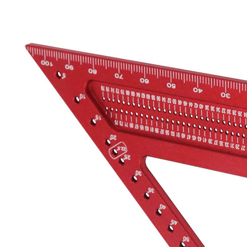 Woodworking Triangle Ruler Aluminum Alloy High Accuracy Portable Rafter Square