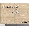 4 Pack Child Proof Sliding Cabinet Door Code Locks Baby