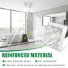1-Piece (9"x9"Inches) Bathroom Exhaust Fan Cover with Spring, Square Ceiling