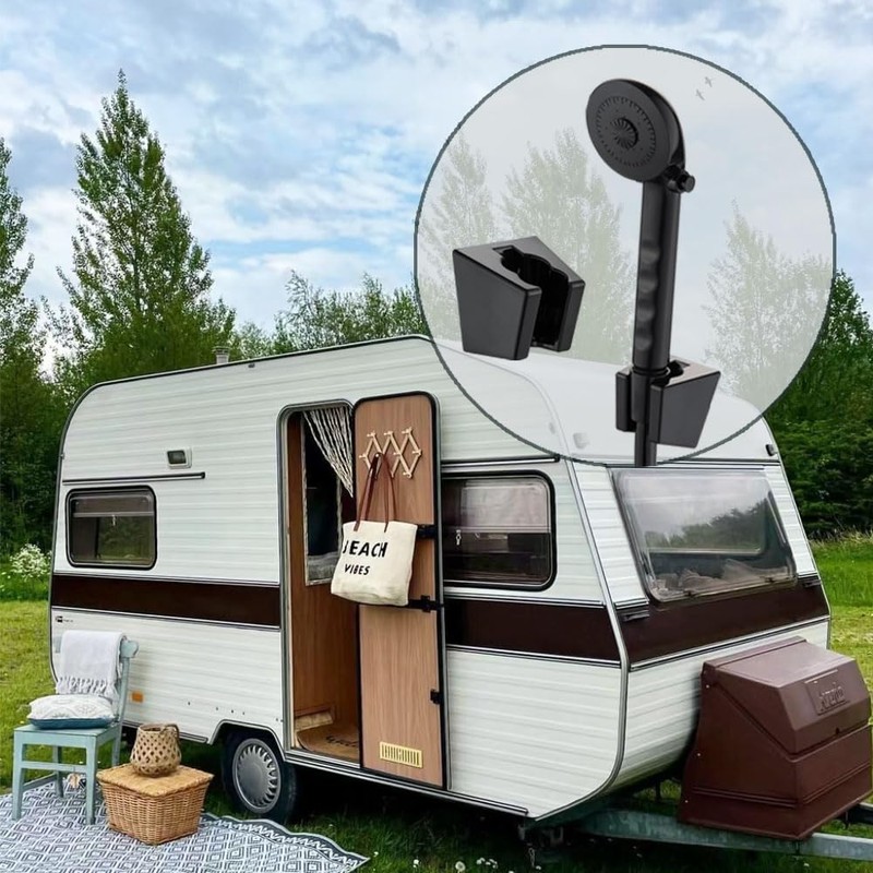 RV Shower Head with Hose - Non-Metallic Outdoor RV Shower