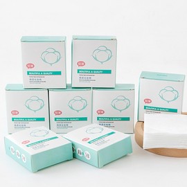 Disposable Wet Compressed Cotton Pads for Skin Packs & Makeup Removal - Handy Travel Pack (40 Count, 6x7cm) Box 15ea