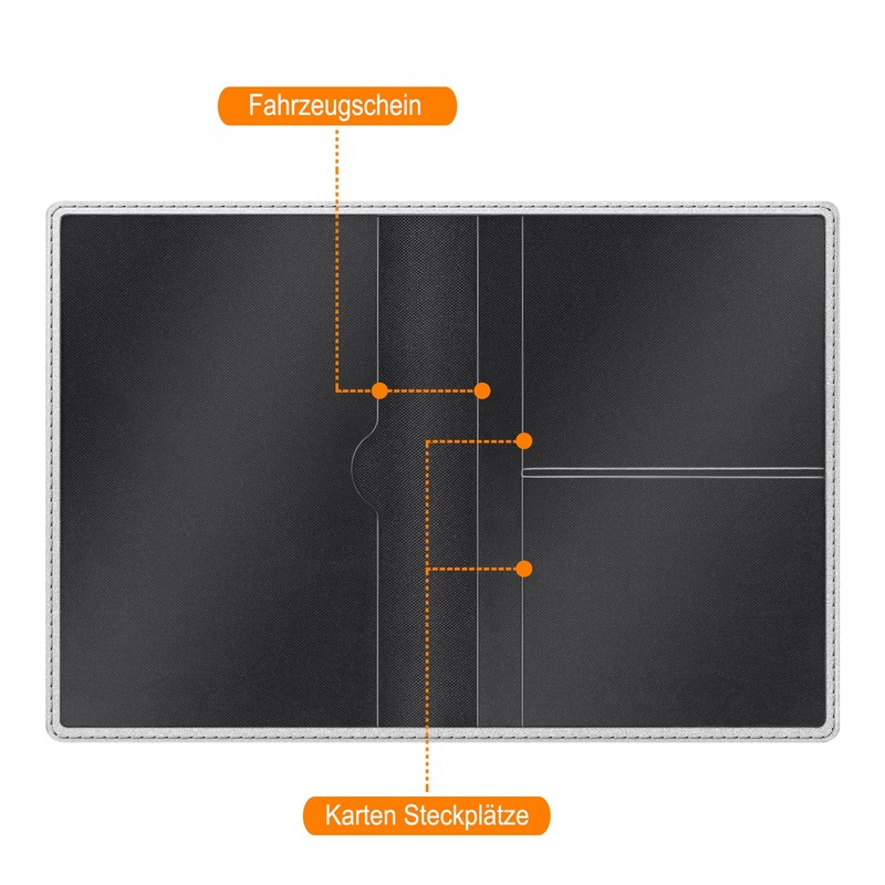 FINTIE Vehicle Registration Certificate Cover - Ultra Thin Lightweight Vehicle